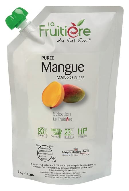 Purée de fruit Mangue Ravifruit 1 kg - Planète Gateau